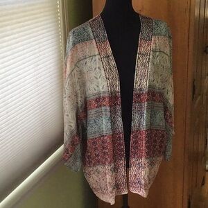 Bohemian Multicolor Kimono Cardigan